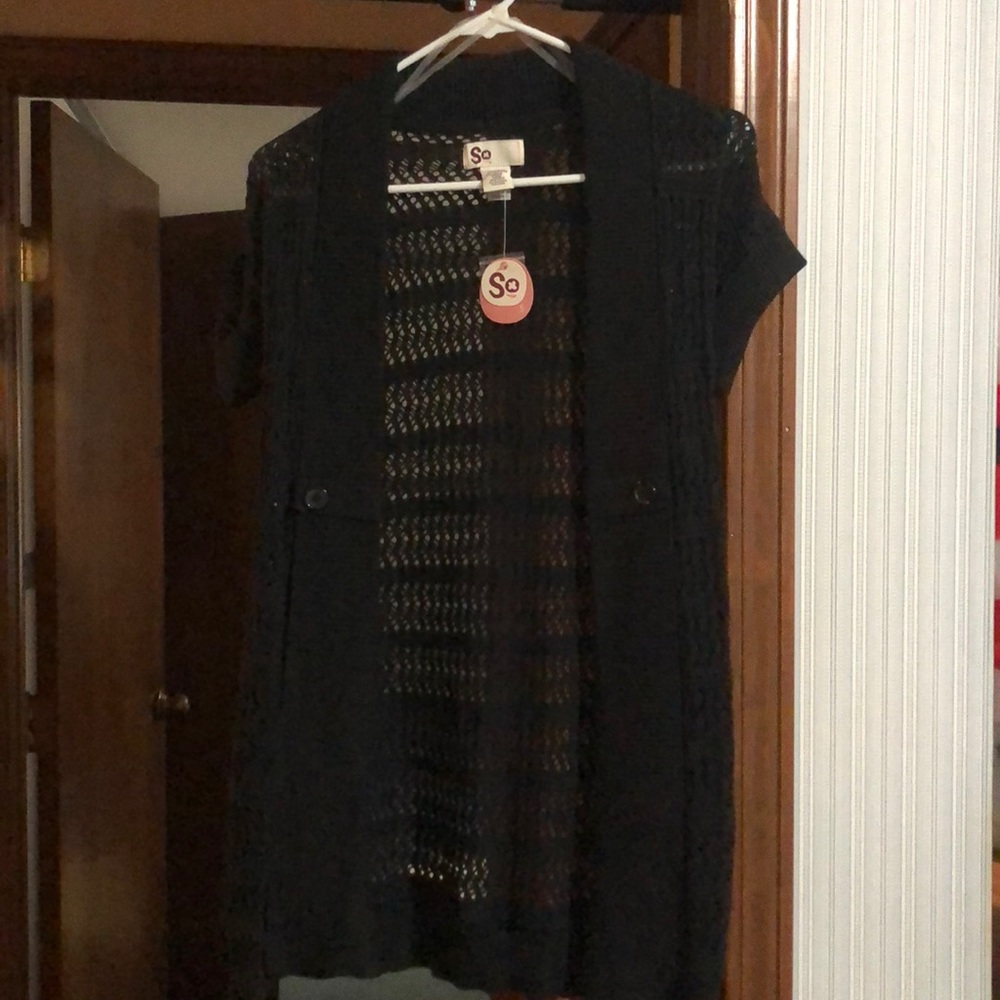 Black cardigan